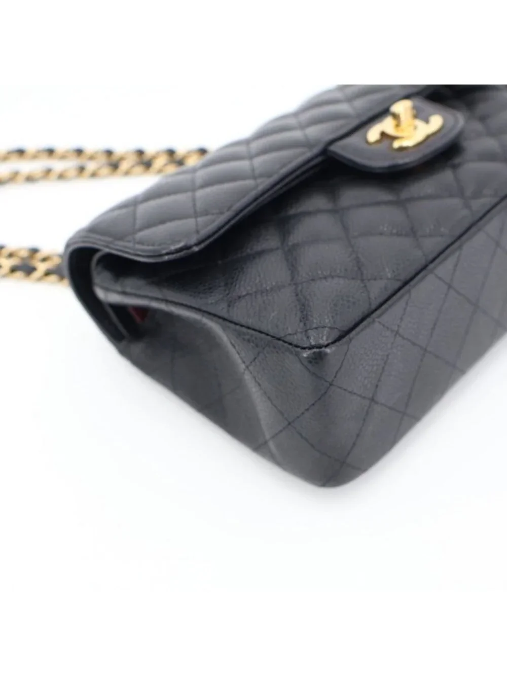 Chanel Quilted Caviar Leather Shoulder Bag